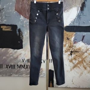 Express Black Super High Rise Stretch+ Denim Legging Women 4S